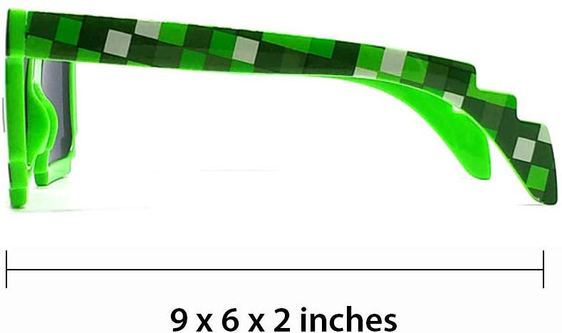 Katzco Pixel - anteojos de Sol para Fiestas de cumpleaños para niños y Adultos, 12 Unidades