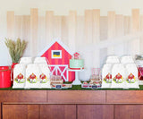 KREATWOW Animal Farm Party Party Bags Barnyard Treat Treat Goody Candy Bags para Fiesta de Cumpleaños Baby Shower Supplies 12 Pack