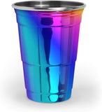Fred & Friends Vaso de fiesta color cobre, Arcoiris (Rainbow), 16-Oz, 1