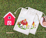 KREATWOW Animal Farm Party Party Bags Barnyard Treat Treat Goody Candy Bags para Fiesta de Cumpleaños Baby Shower Supplies 12 Pack