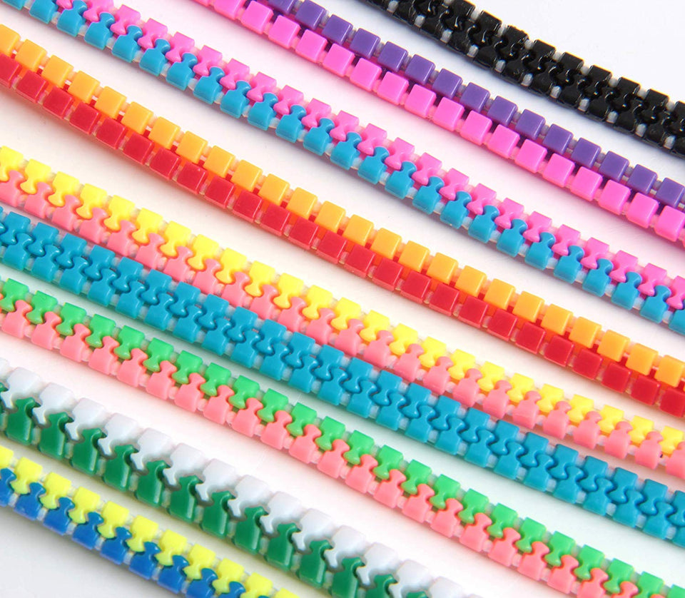 SBYURE - Pulsera de 40 piezas con cierre de cierre, colores neón, sensorial, juego de juguetes para fiestas para estudiantes, niños, cumpleaños, bolsas de dulces, premios pequeños, mixto