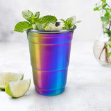 Fred & Friends Vaso de fiesta color cobre, Arcoiris (Rainbow), 16-Oz, 1