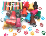 48 piezas de sellos de patas, suministros para regalos de cumpleaños, bolsas de cumpleaños, accesorios para el aula de profesores, actividades de recompensa