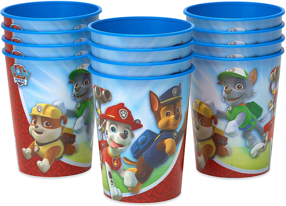 american greetings Paw Patrol – Vasos de fiesta de plástico (12 unidades), 16 oz